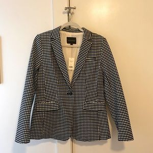 Banana Republic long and lean blazer (checkered)